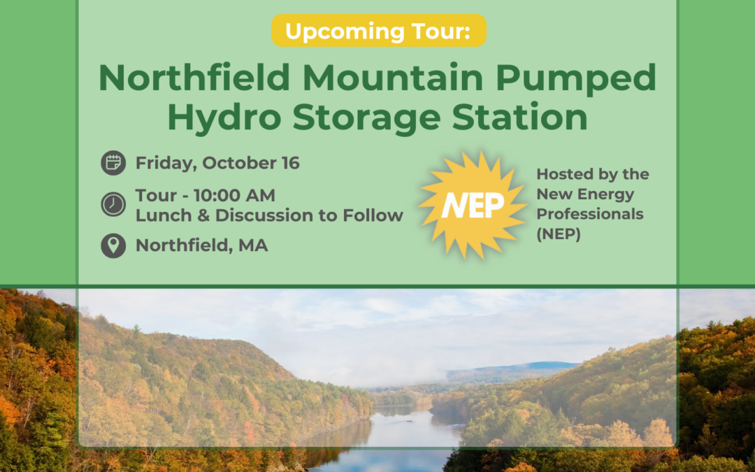 10.16: Members-Only Tour of Northfield Mountain Pumped Hydro Storage Station